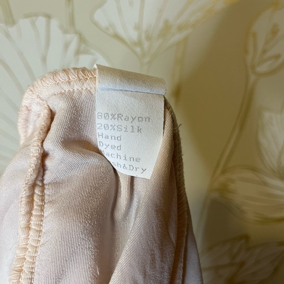 Anthropologie CP Shades Regina Pink Silk Velvet Tunic Dress - Small - Picture 8 of 8
